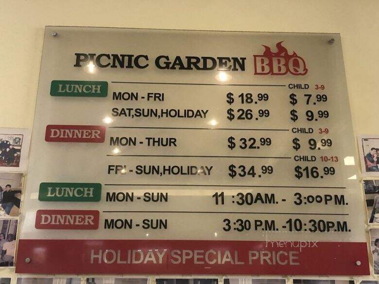 Picnic Gardens BBQ Buffet House - Edison, NJ
