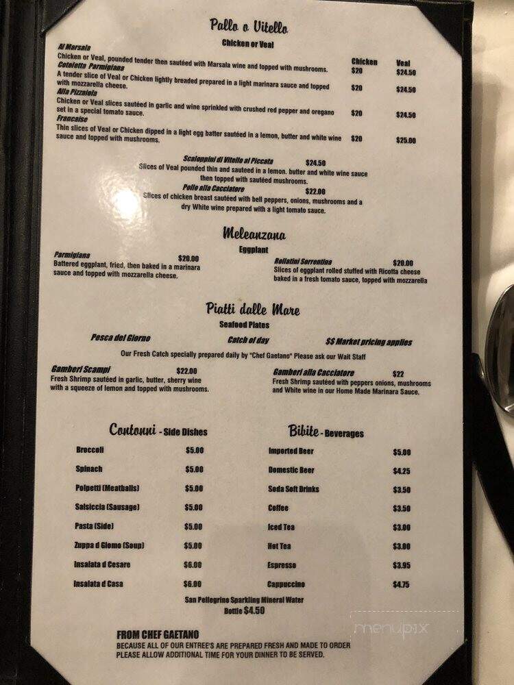 Anna's Trattoria Italian - Daytona Beach, FL menu_pic