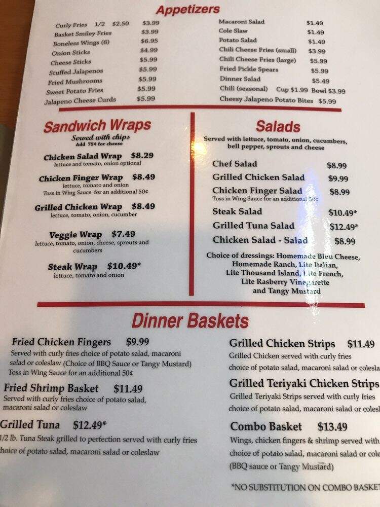 Buffalo's Reef - Fort Walton Beach, FL menu_pic