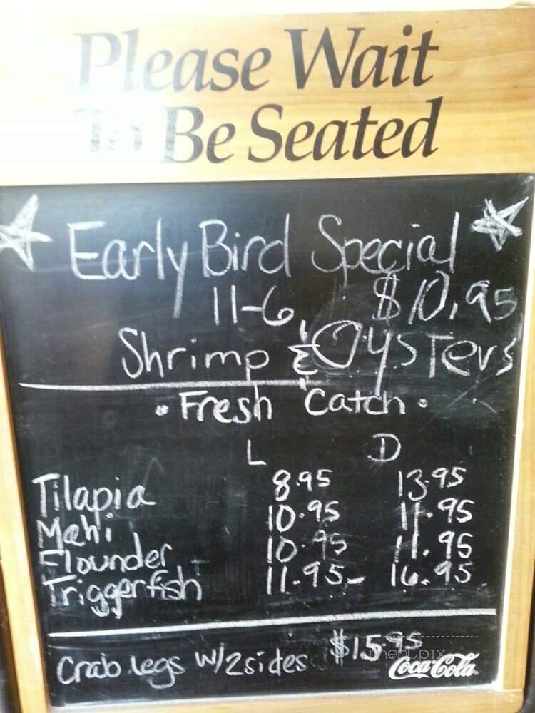 Seafood Kitchen - St Augustine, FL menu_pic