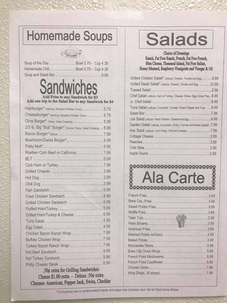 Bowen's Family Dining - Delton, MI menu_pic