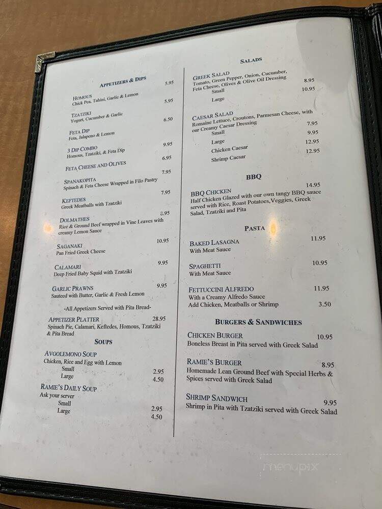 Ramies Restaurant - Burnaby, BC menu_pic