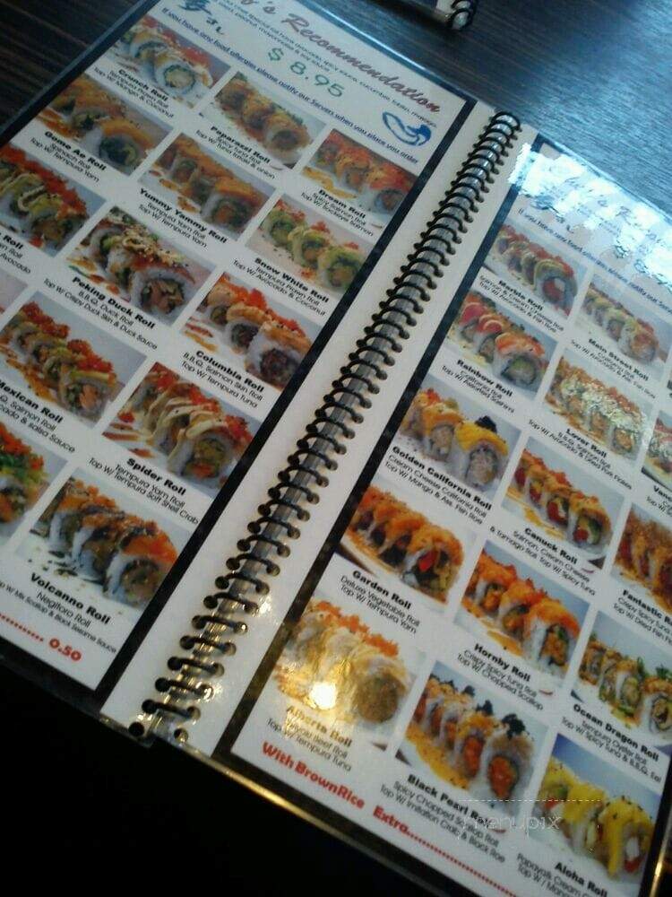 Dream Sushi - Vancouver, BC menu_pic