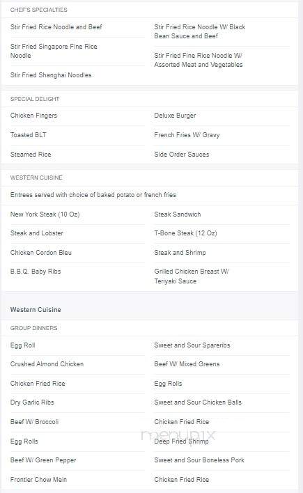 Frontier Dining - Fort Mcmurray, AB menu_pic