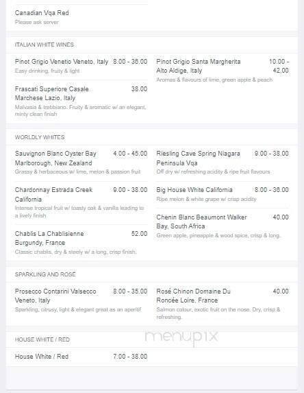 Flying Piggy's Bistro Italiano - Ottawa, ON menu_pic