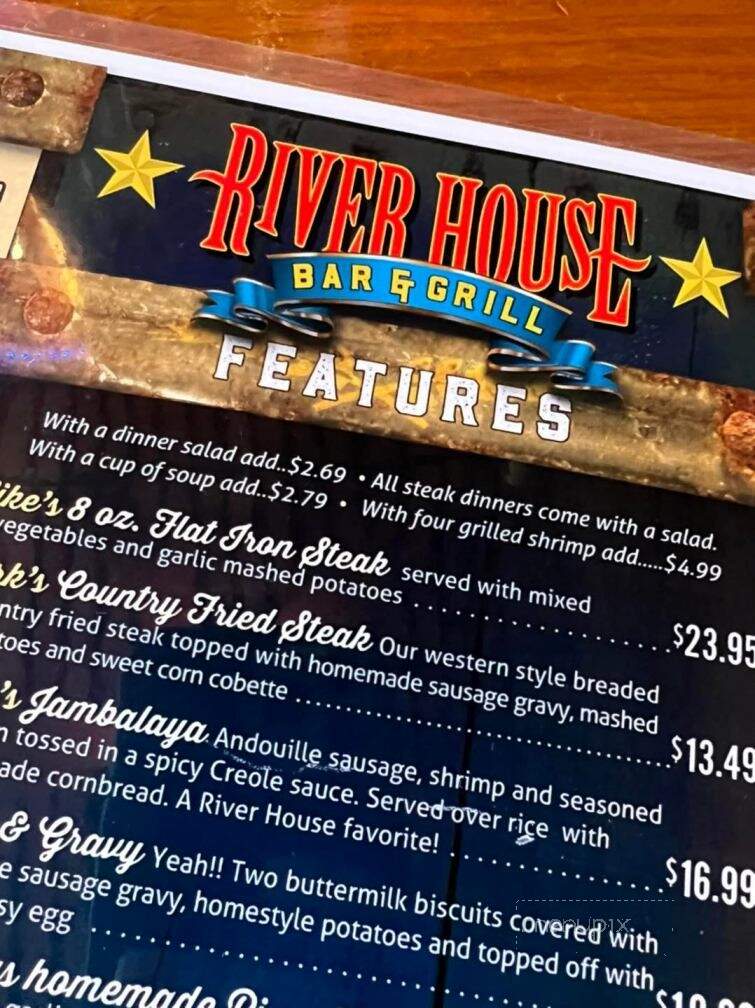 River House Bar & Grill - Moline, IL menu_pic