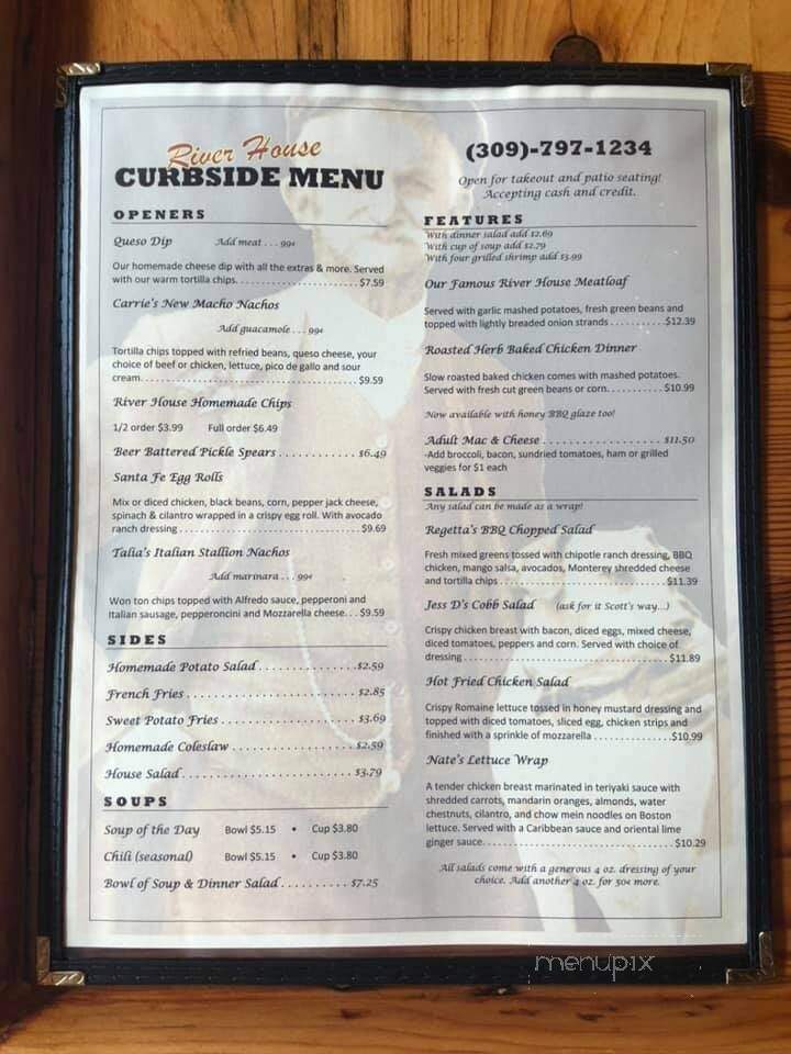 River House Bar & Grill - Moline, IL menu_pic