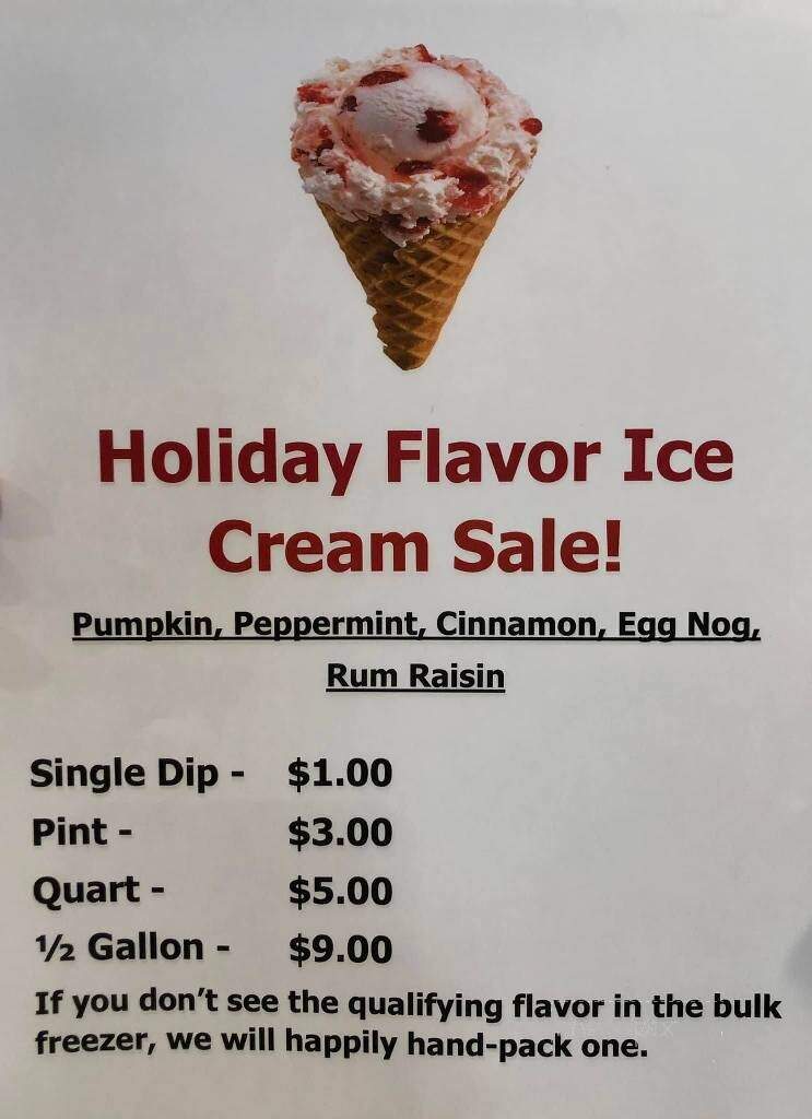 Carl's Ice Cream Factory - Normal, IL menu_pic