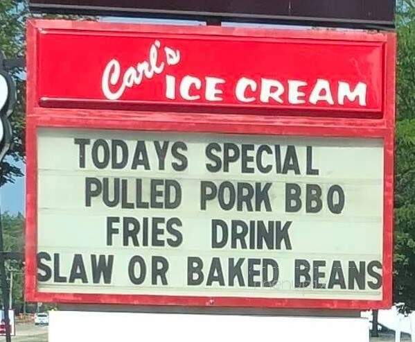 Carl's Ice Cream Factory - Normal, IL menu_pic