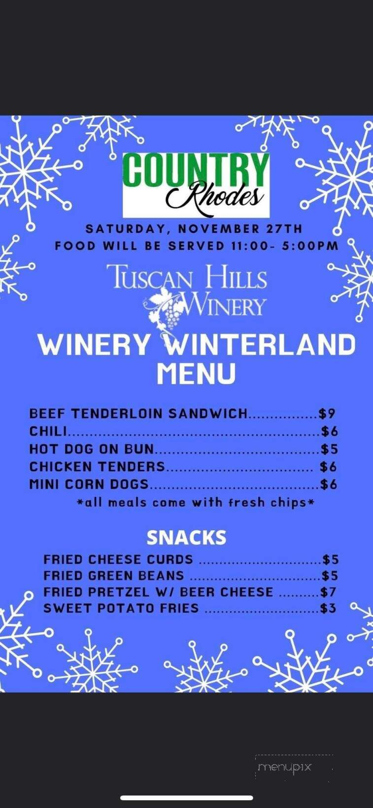 Country Rhodes Llc - Effingham, IL menu_pic
