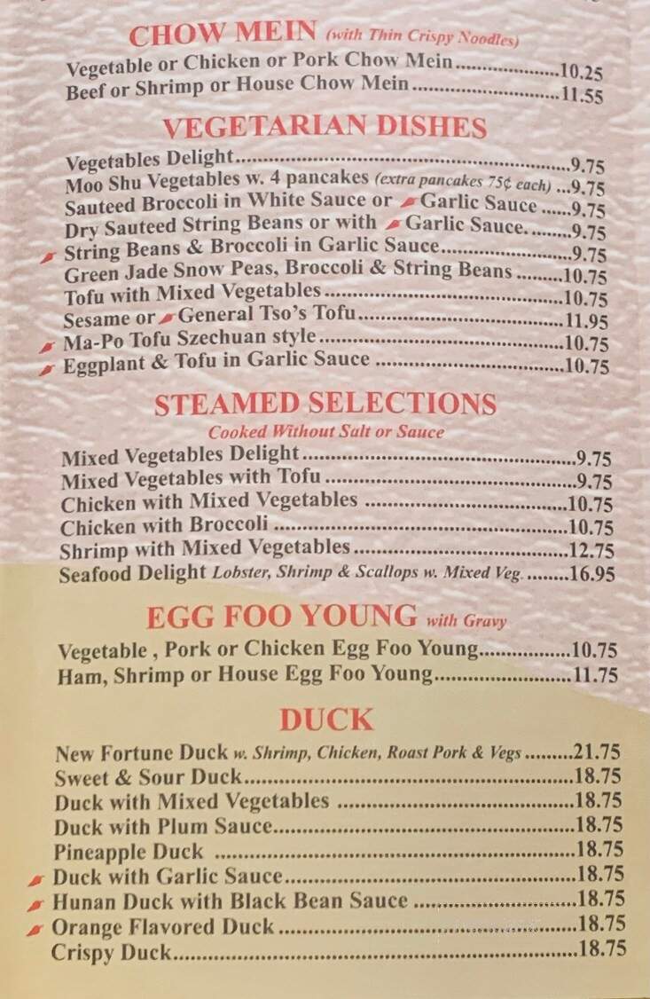 New Fortune Chinese Sushi Rest - Greenfield, MA menu_pic