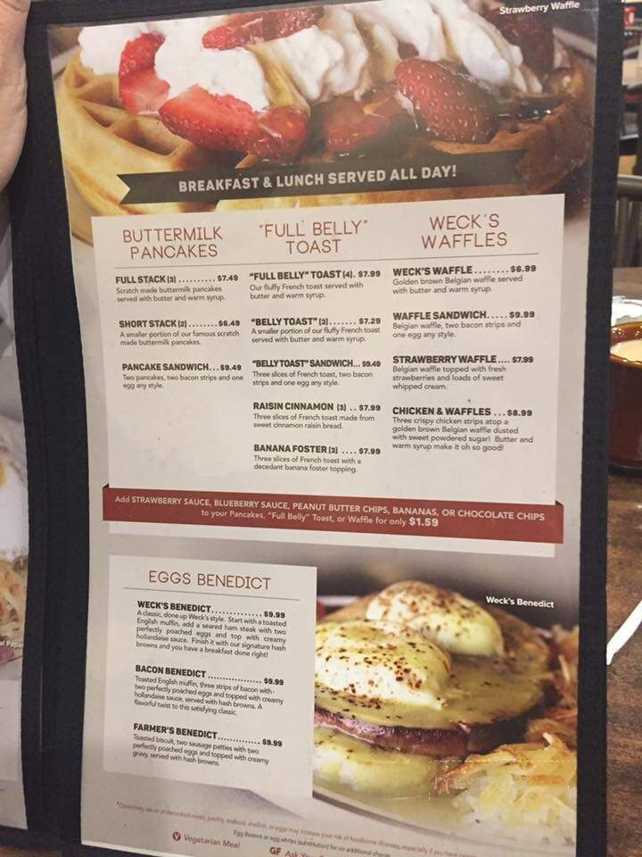 Wecks Restaurant - Albuquerque, NM menu_pic