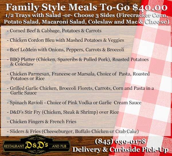 Doyler & Dunneys - New City, NY menu_pic
