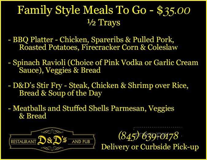 Doyler & Dunneys - New City, NY menu_pic