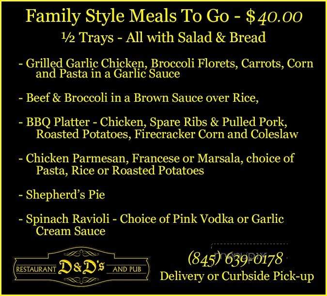 Doyler & Dunneys - New City, NY menu_pic