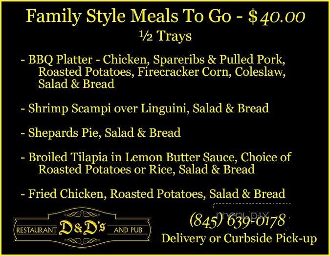 Doyler & Dunneys - New City, NY menu_pic
