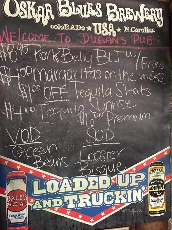 Dugan's Pub - Brevard, NC menu_pic