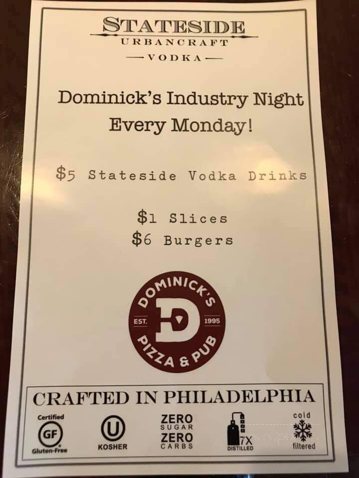Dominick's Pizza - Chalfont, PA