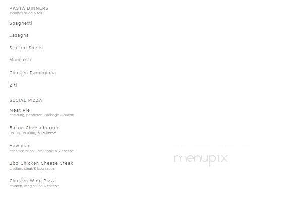 Januzzi's - Wilkes Barre, PA menu_pic