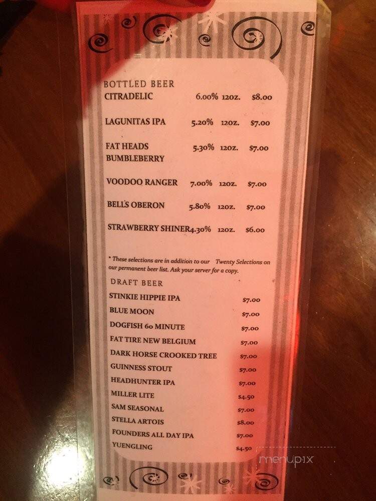 Sewickley Hotel - Sewickley, PA menu_pic