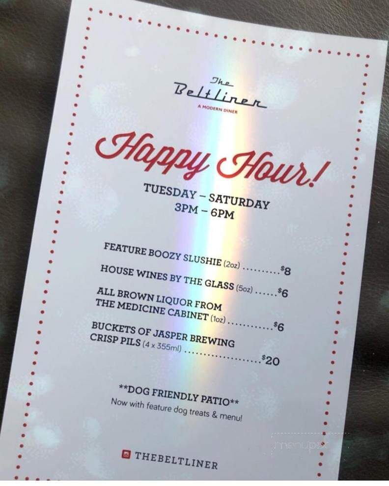 The Beltliner - Calgary, AB menu_pic