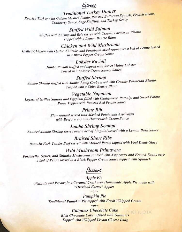 Garvan's - New Paltz, NY menu_pic