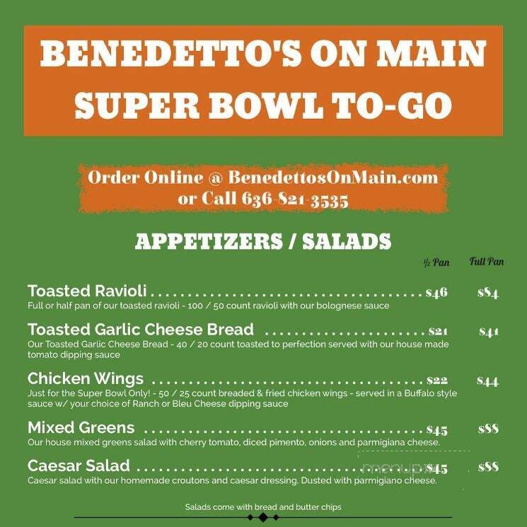 Benedetto's On Main - Wildwood, MO