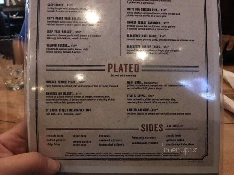 Char Bar No 7 - Mint Hill, NC menu_pic