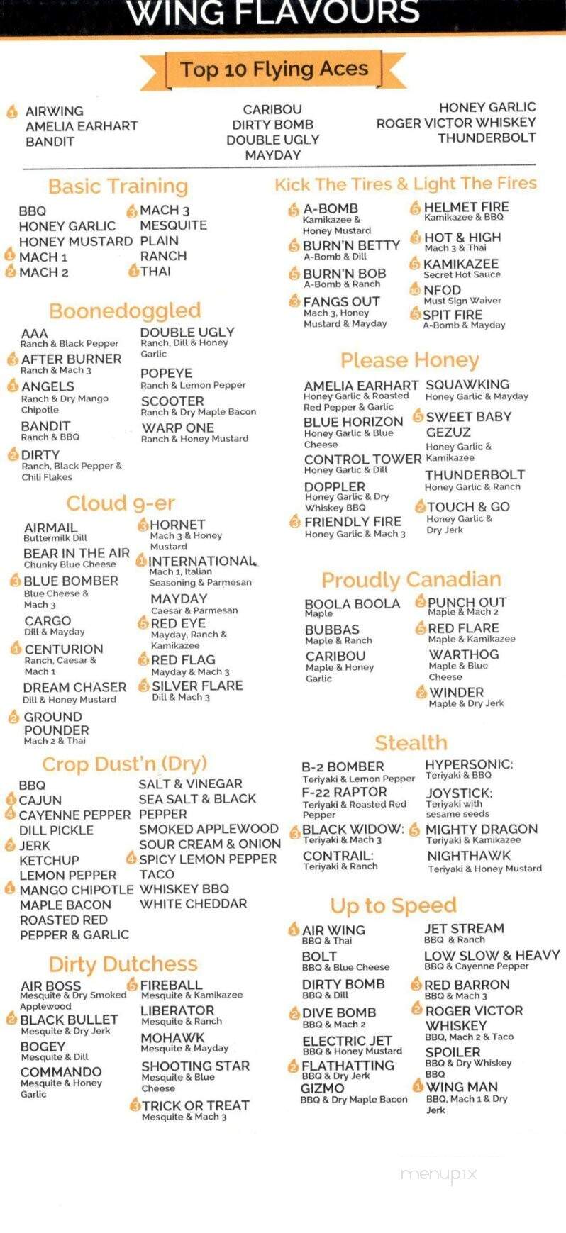 Wing 'n It - Corner Brook, NL menu_pic
