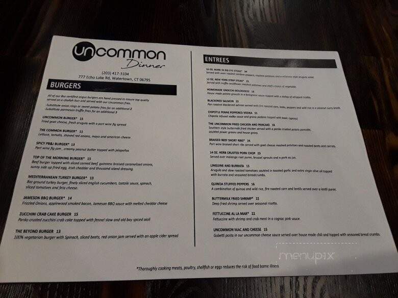 Uncommon Grill - Watertown, CT