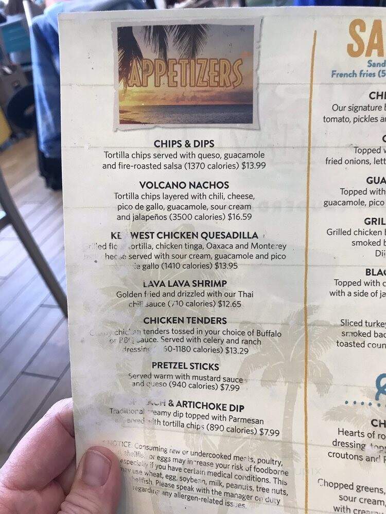 Air Margaritaville - Fort Lauderdale, FL menu_pic