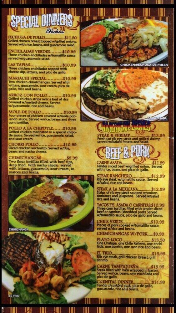 Senor Patron - Brainerd, MN menu_pic