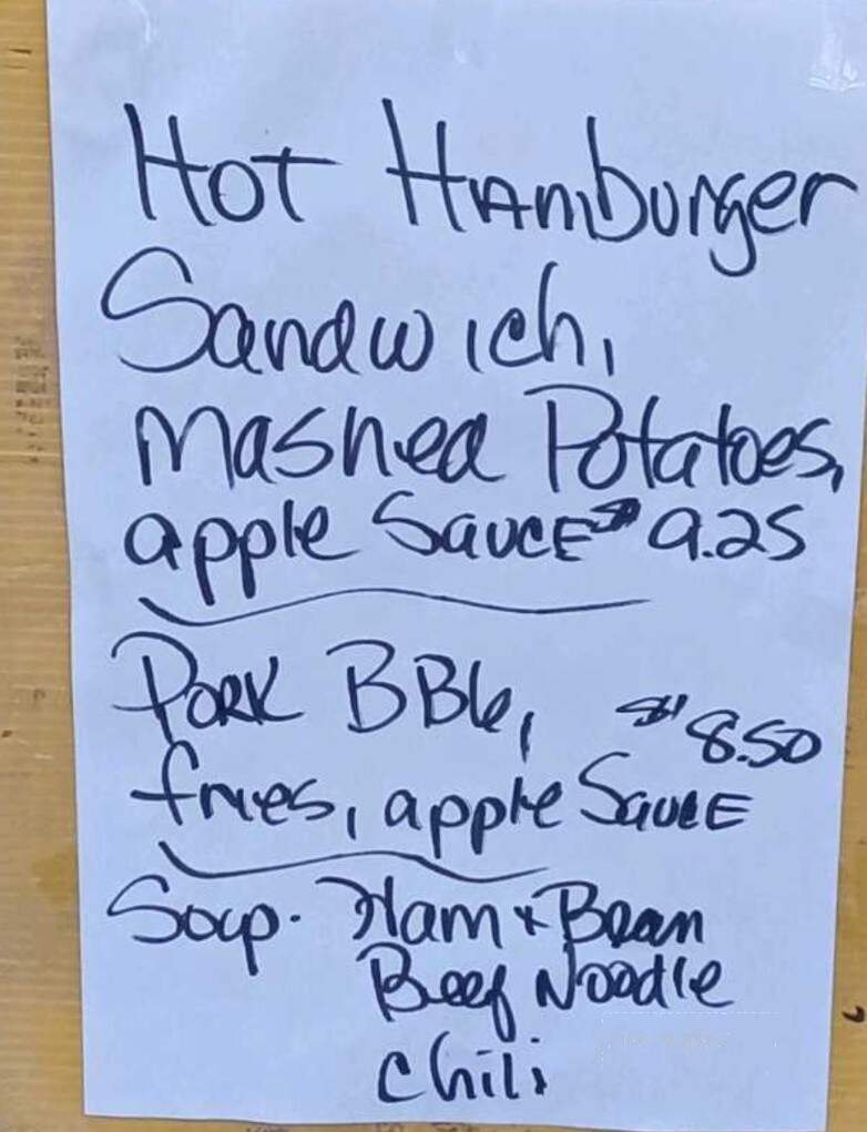 Gingerbread House - West Newton, PA menu_pic