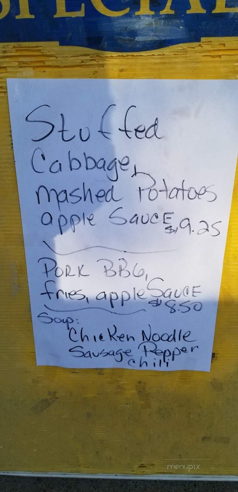 Gingerbread House - West Newton, PA menu_pic