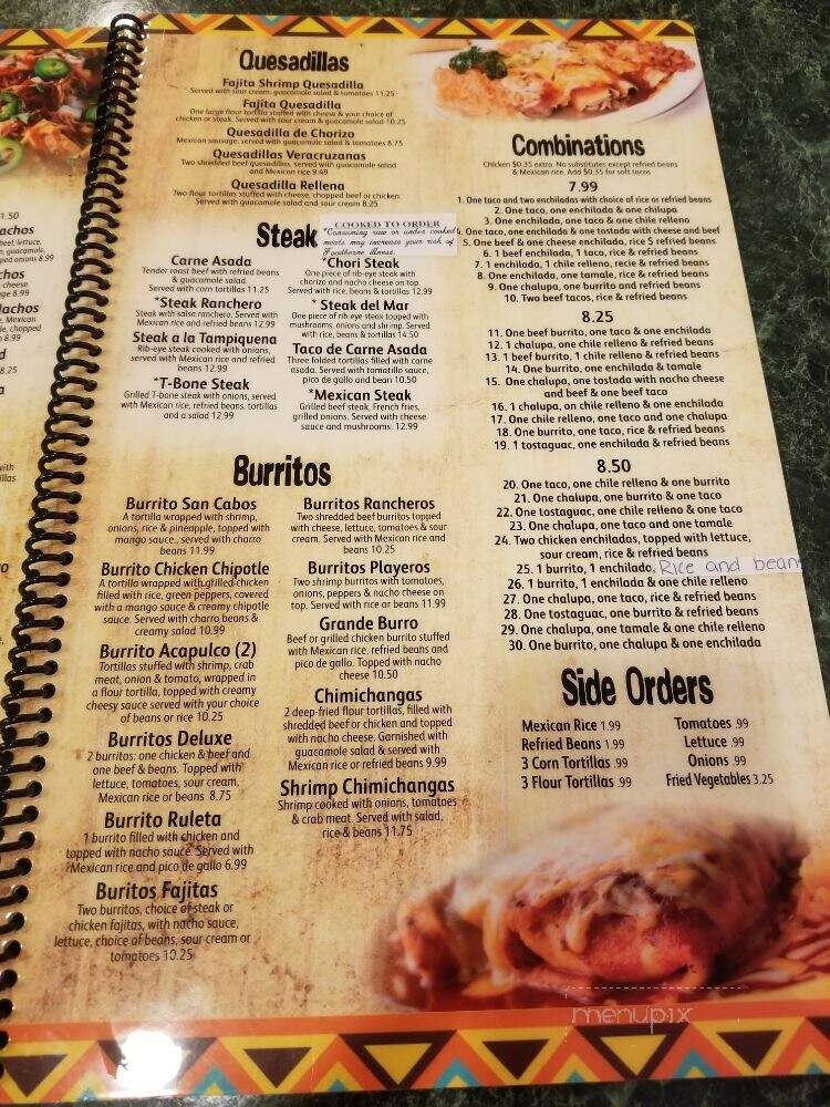 El Ranchero - Winterville, NC menu_pic