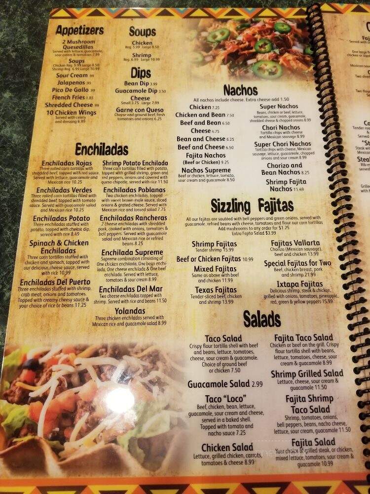 El Ranchero - Winterville, NC menu_pic