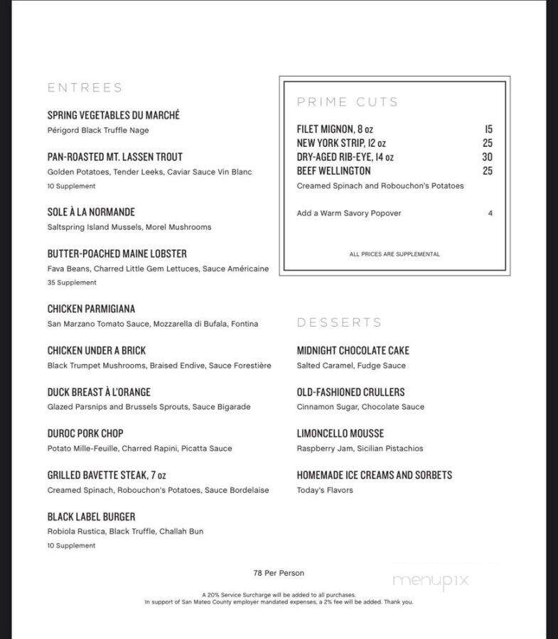 Selby's - Redwood City, CA menu_pic