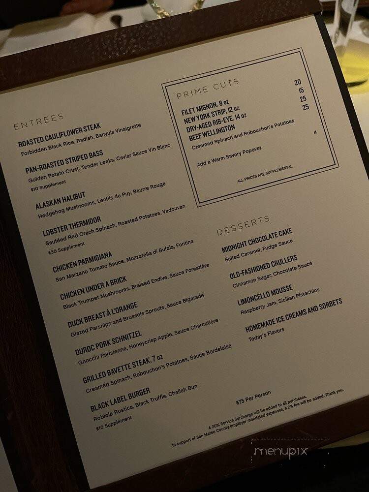 Selby's - Redwood City, CA menu_pic