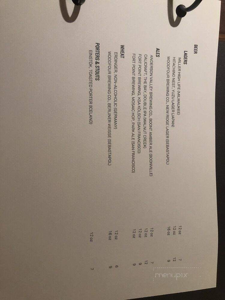 Selby's - Redwood City, CA menu_pic