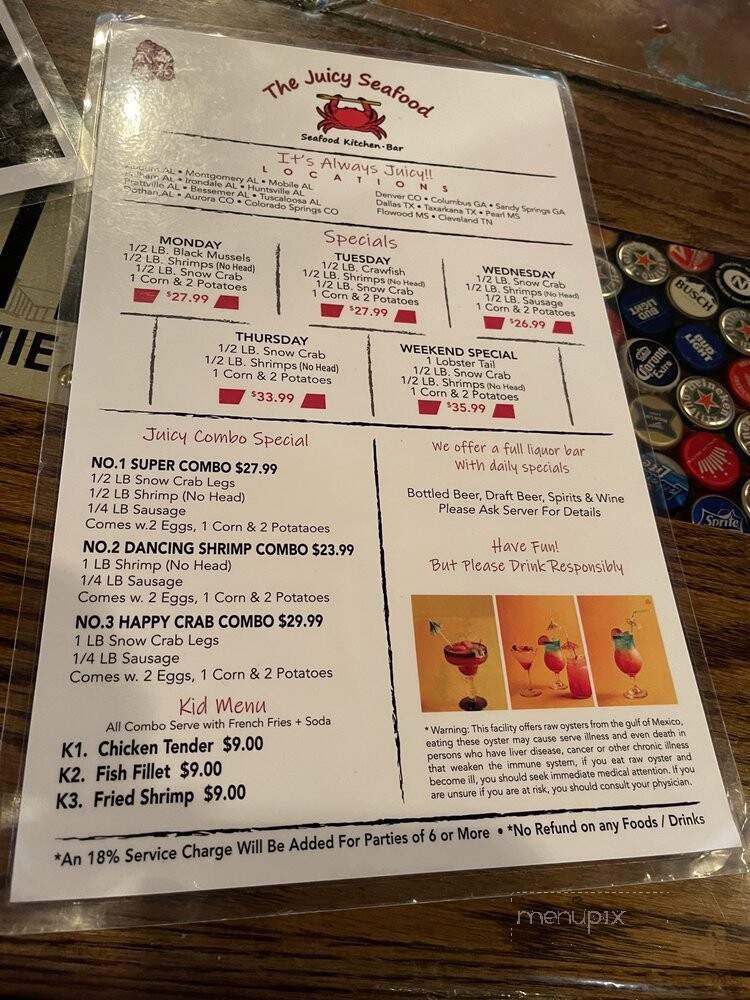 The Juicy Seafood - Pearl, MS menu_pic