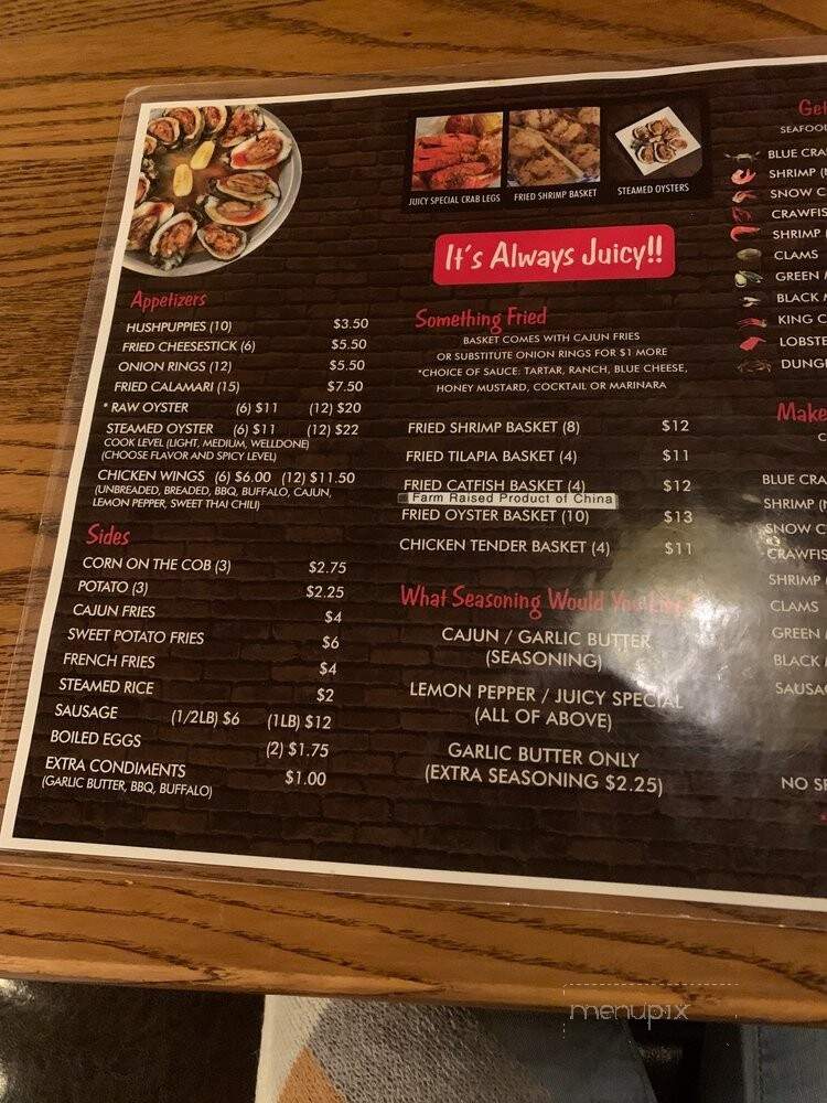 The Juicy Seafood - Pearl, MS menu_pic