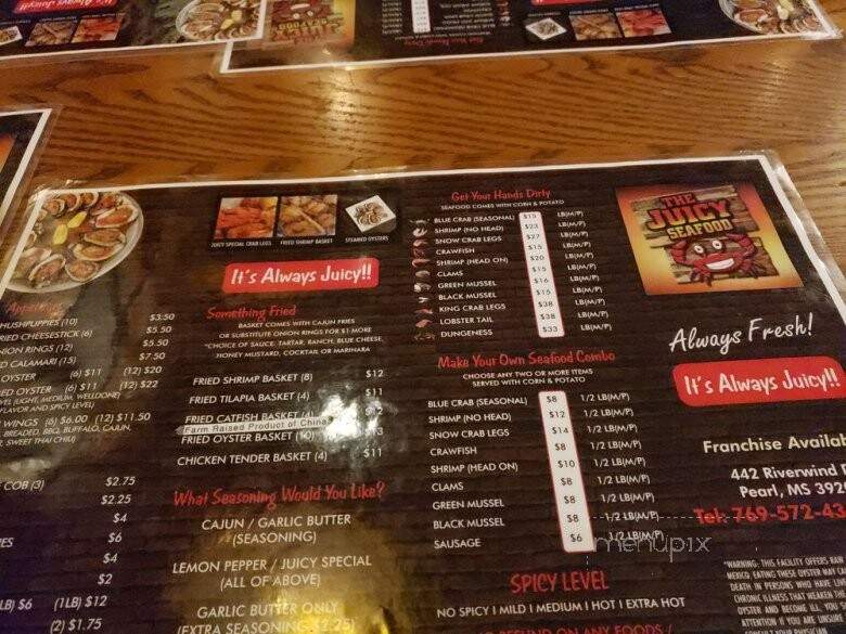 The Juicy Seafood - Pearl, MS menu_pic