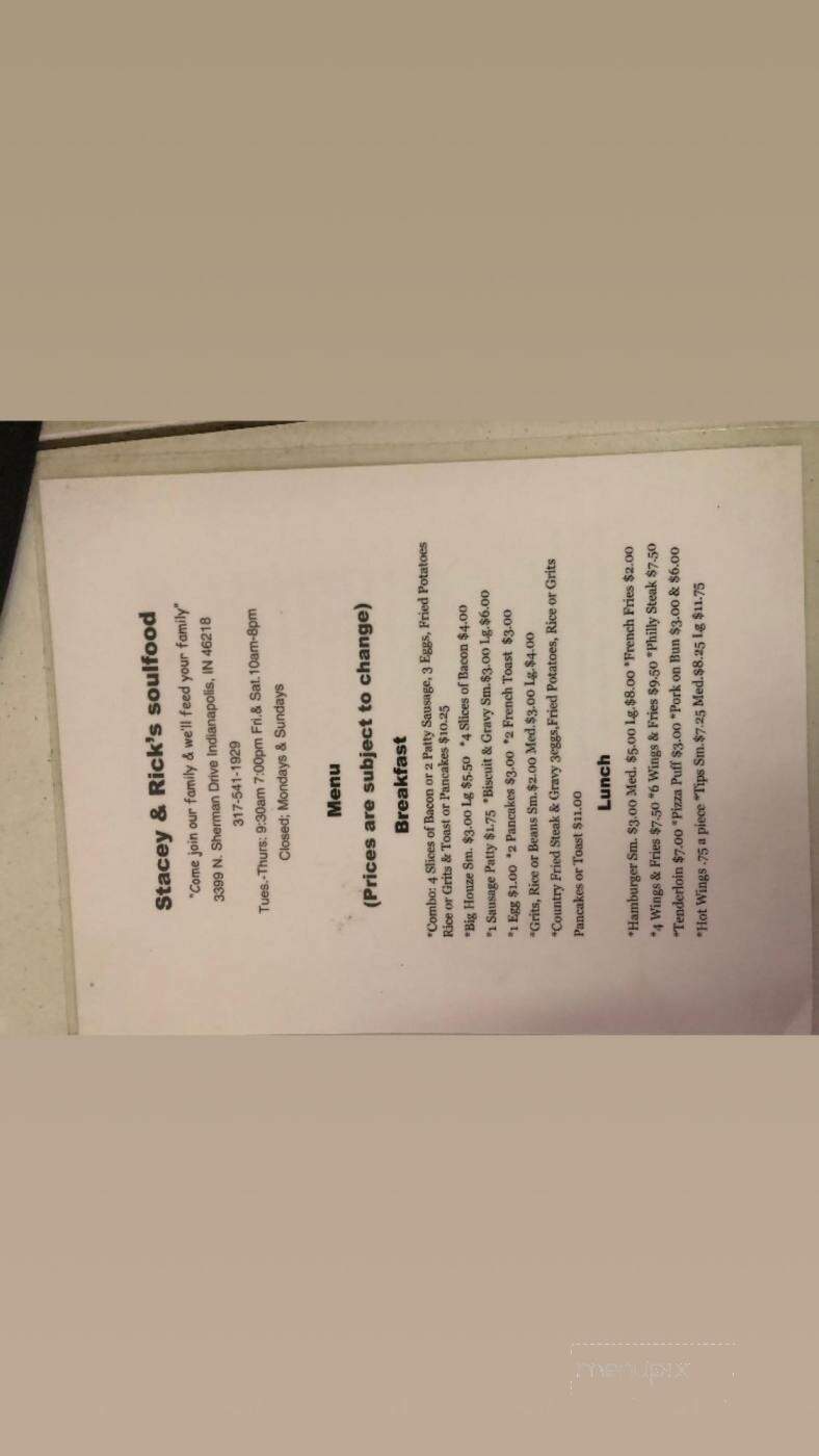 Studio 12 - Los Angeles, CA menu_pic