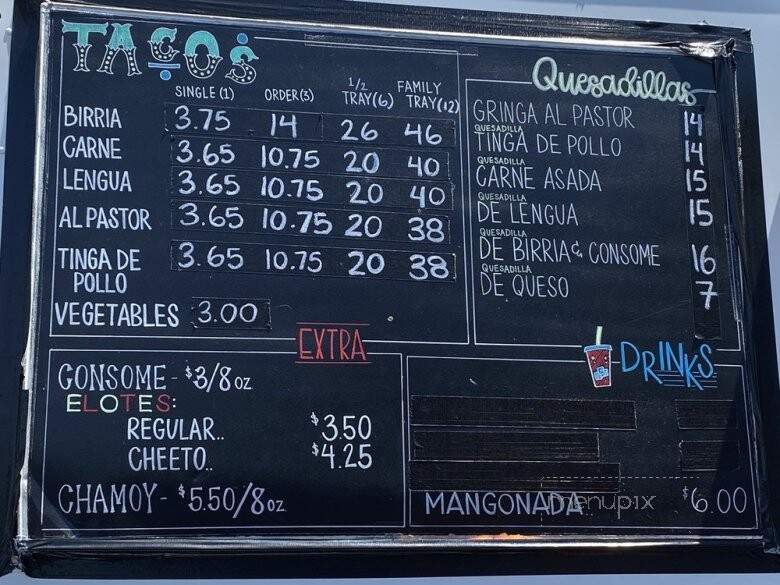 Tacos Don Perez - Silver Spring, MD menu_pic