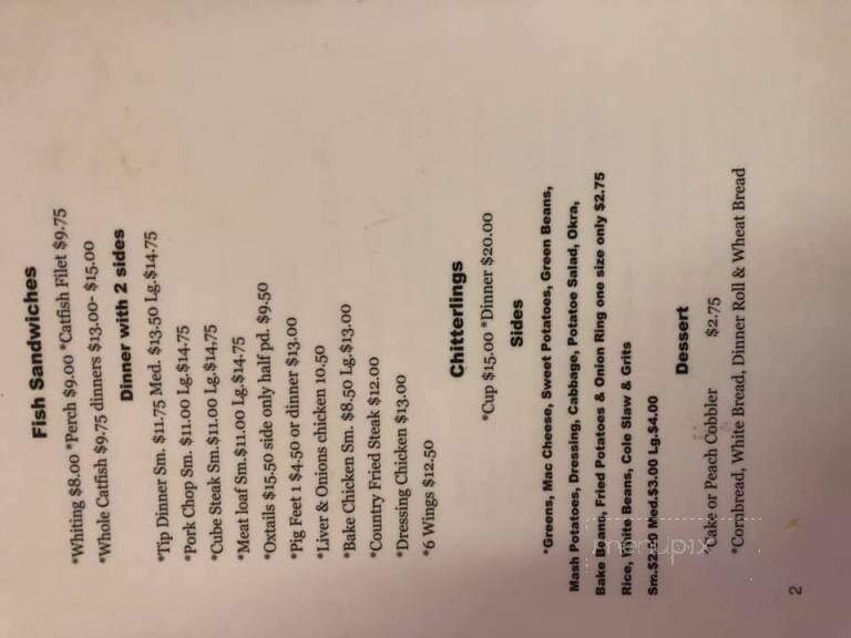 Stacey & Rick's Soulfood - Indianapolis, IN menu_pic