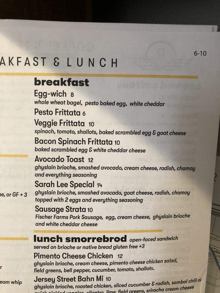 Rivet Coffee Bar & Roastery - Westfield, IN menu_pic