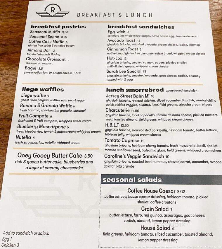 Rivet Coffee Bar & Roastery - Westfield, IN menu_pic