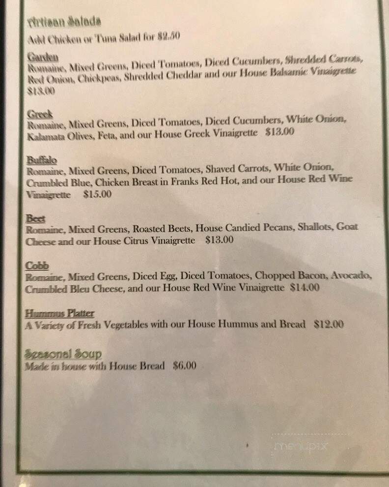 Terra House - Akron, NY menu_pic