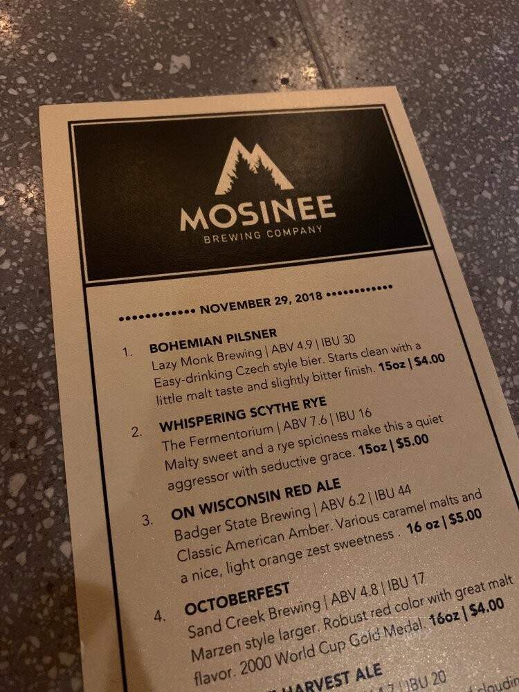 Mosinee Brewing Company - Mosinee, WI