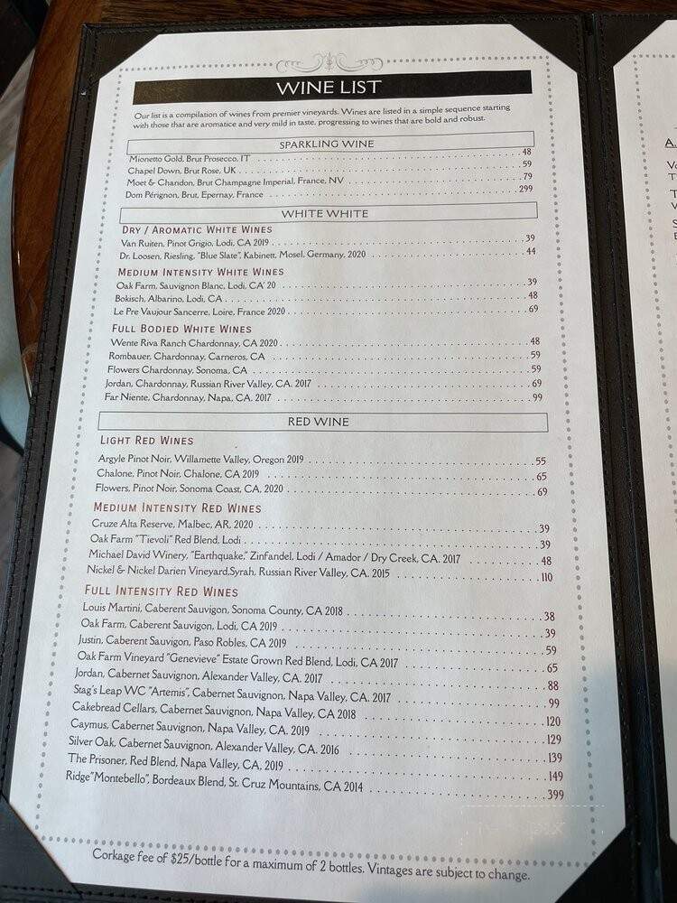 The Oxford Kitchen - Lodi, CA menu_pic